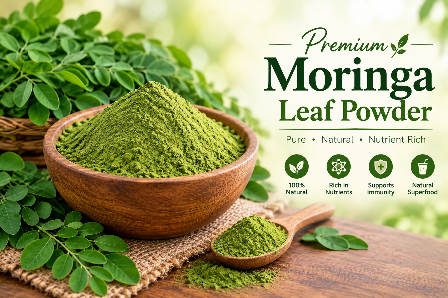 Premium Moringa Leaf Powder